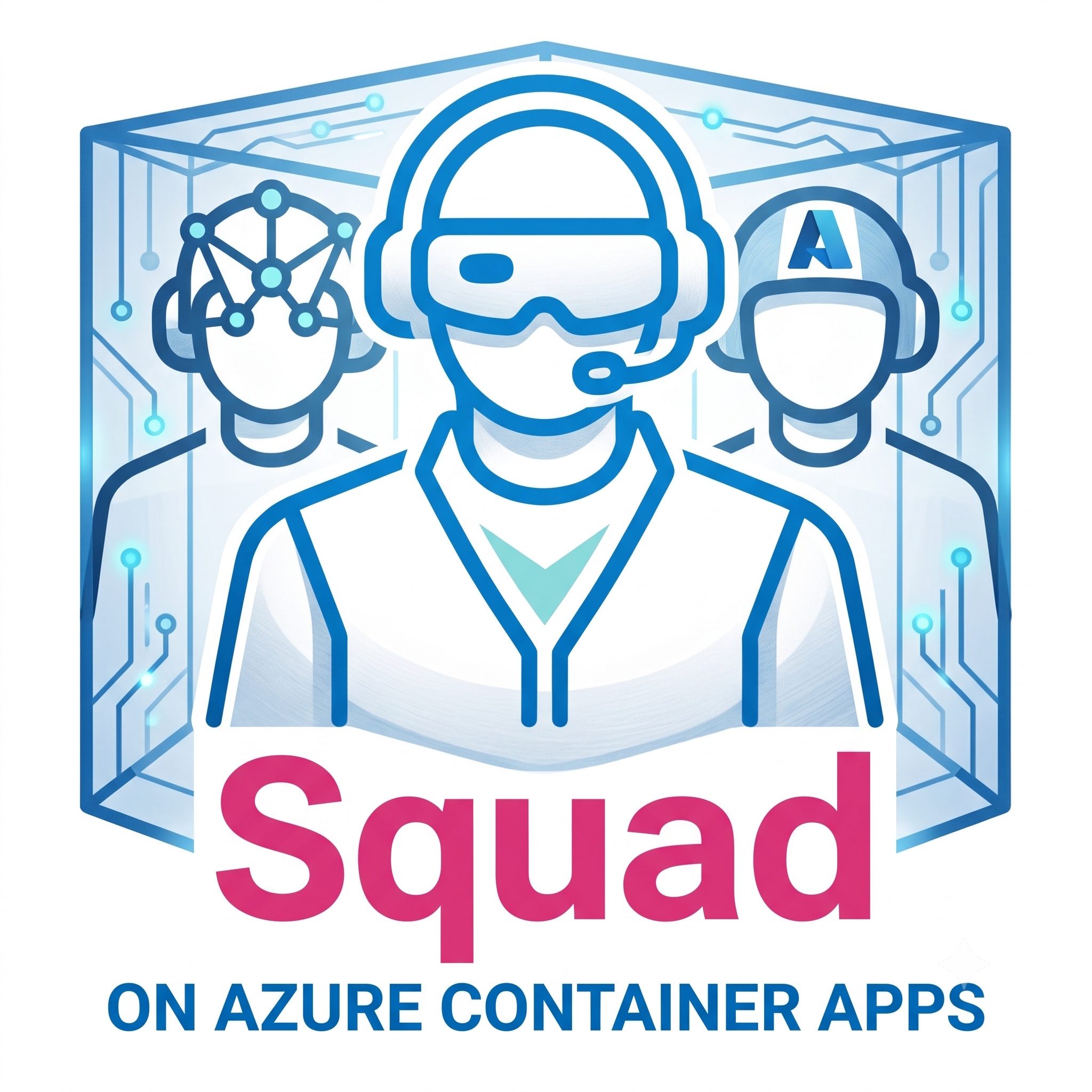 Squad on Azure Container Apps logo