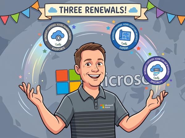 Three Azure Certification Renewals!